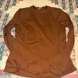 lululemon athletica Brown Crewneck Sweater